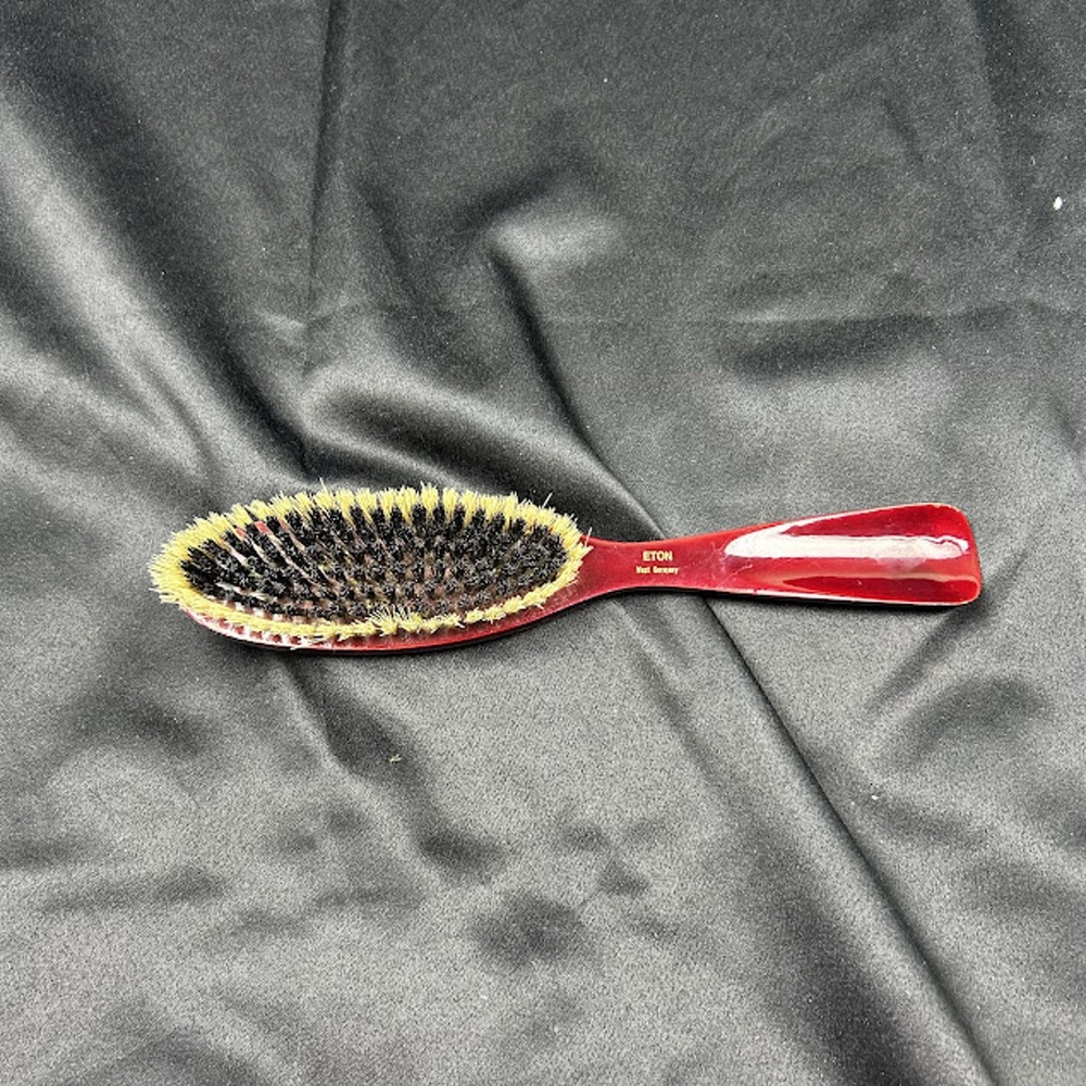 Vintage Eton West Germany Clothes Brush and Shoe Horn Combo Burgundy Resin